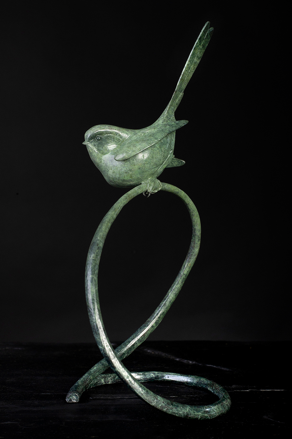 'Long-tailed Tit II' Limited Edition Bronze Sculpture by Ian Greensitt