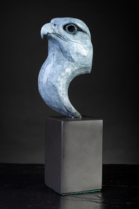 'GYR Falcon Head' Limited Edition Bronze Sculpture by Ian Greensitt