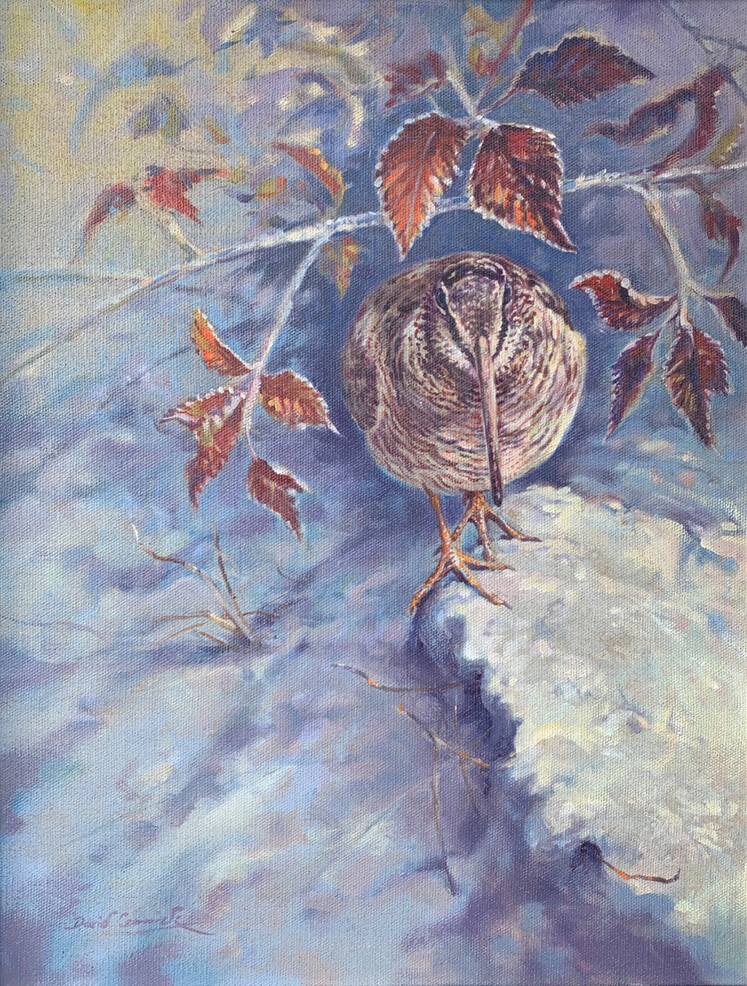 'Frosty Morning’ - Original Oil on Canvas by David Cemmick - 44 x 34cm