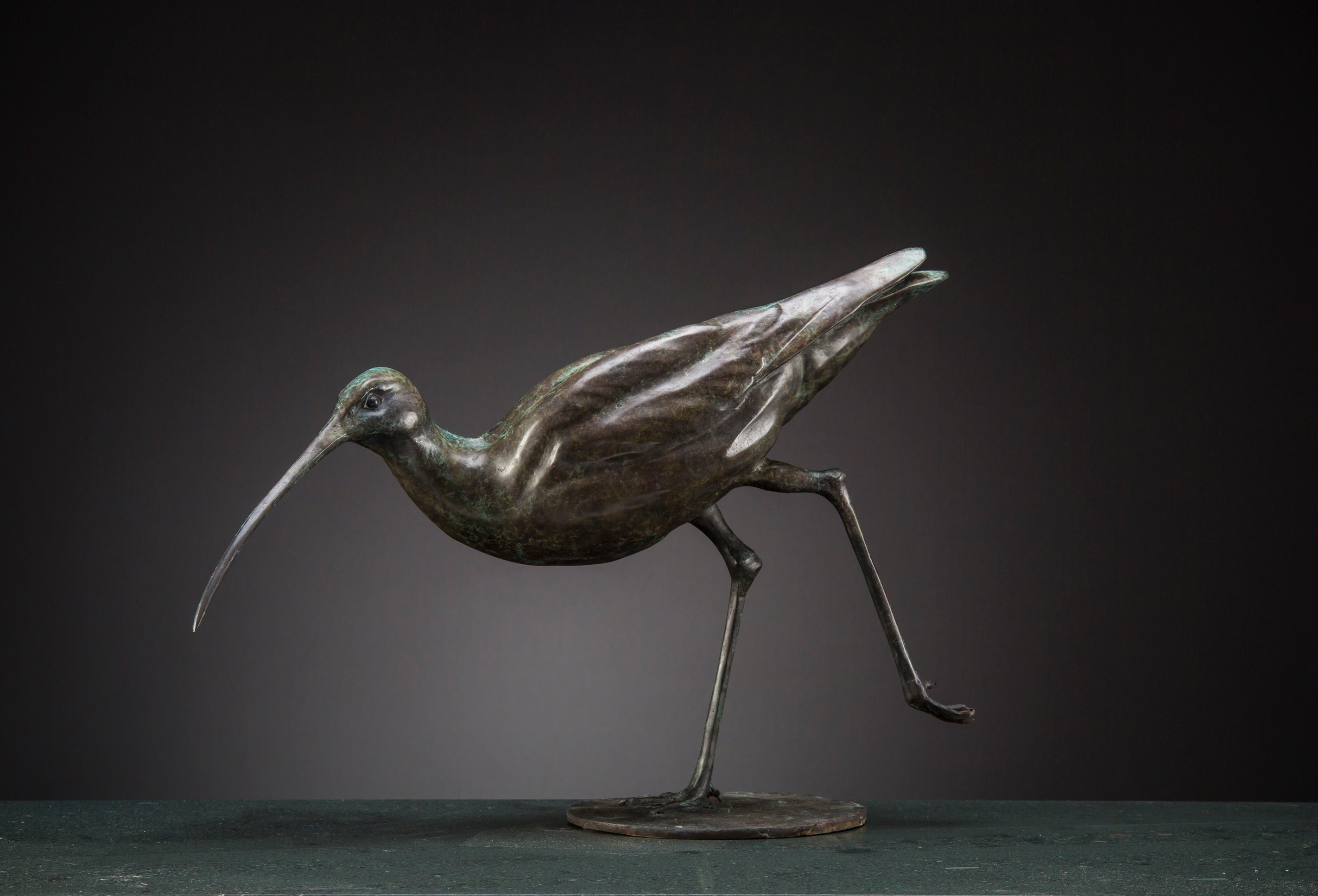 'Curlew' Limited Edition Bronze Sculpture by Ian Greensitt