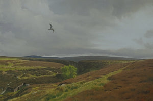 'Moorland Spring' - Original Curlew Oil Painting by Ben Hoskyns