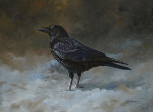 'Carrion Crow' - Original Oil Painting by Ben Hoskyns