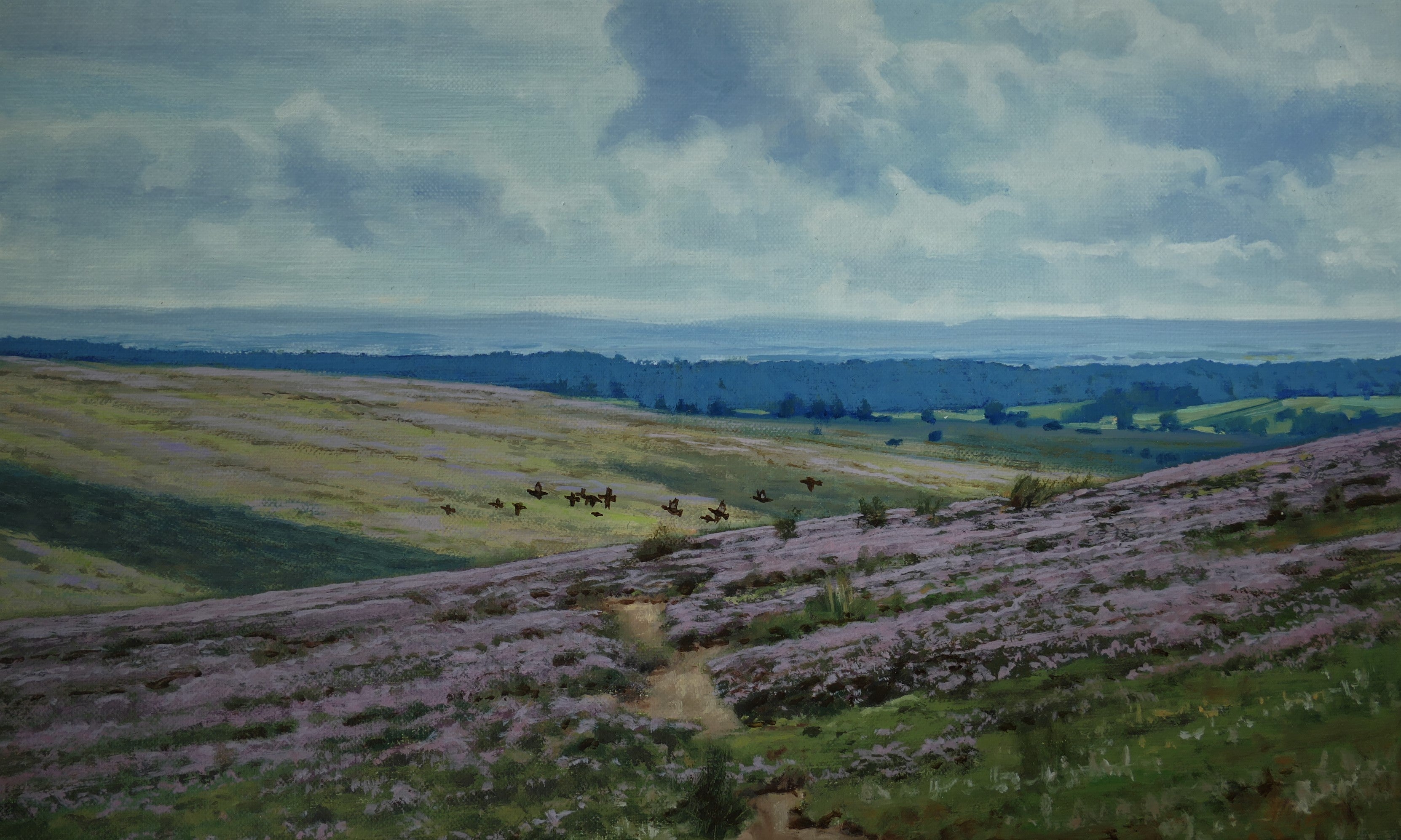 'North Yorks Grouse' - Original Oil Painting by Alistair Makinson - 30 x 40cm
