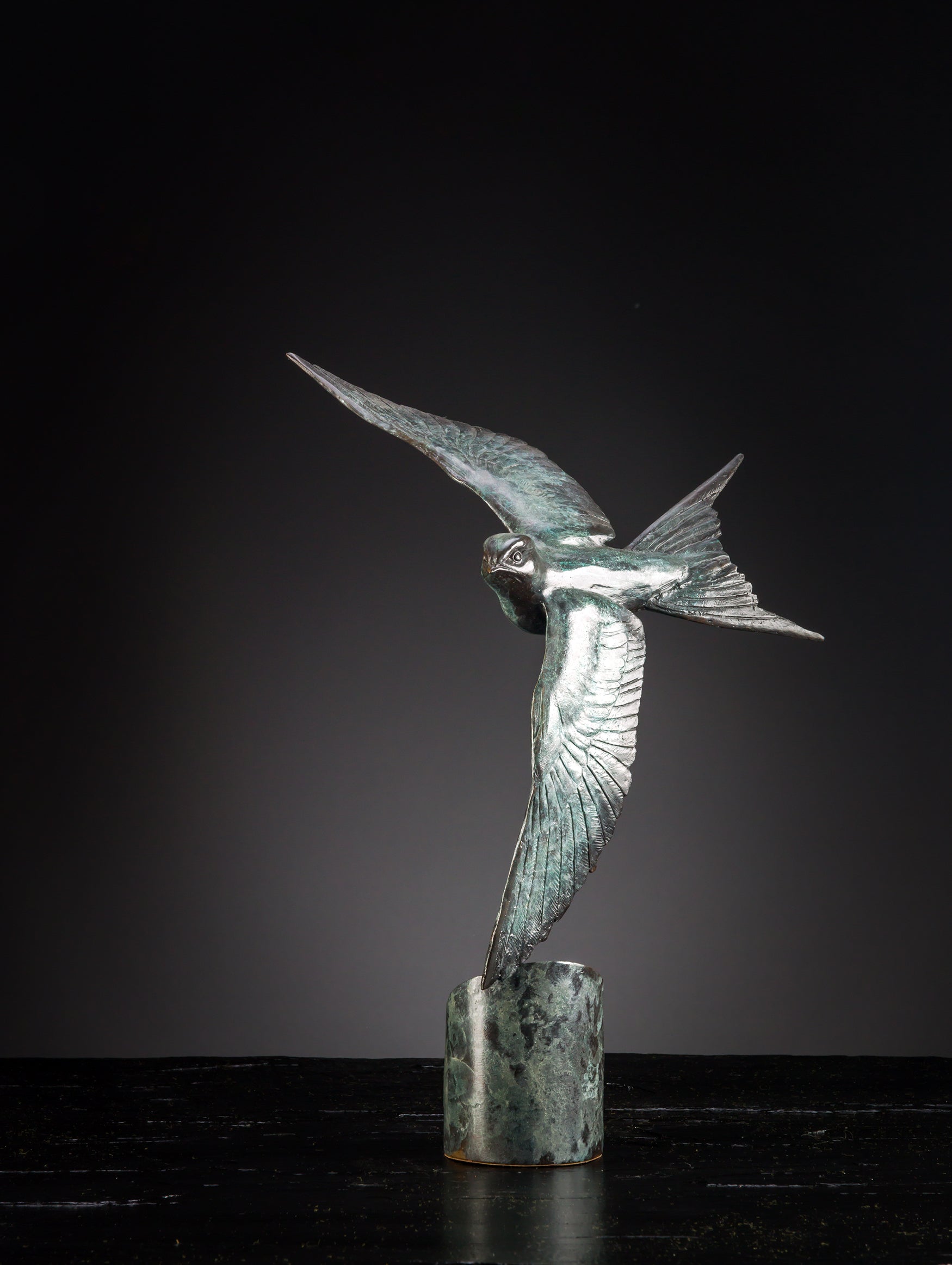'Swallow II' Limited Edition Bronze Sculpture by Ian Greensitt